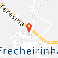 Mapa com localização da Agência AC FRECHEIRINHA