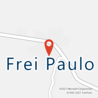 Mapa com localização da Agência AC FREI PAULO
