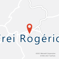 Mapa com localização da Agência AC FREI ROGERIO