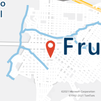 Mapa com localização da Agência AC FRUTAL