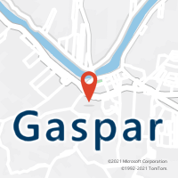 Mapa com localização da Agência AC GASPAR