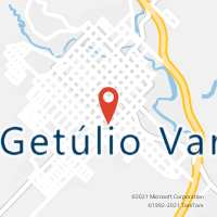 Mapa com localização da Agência AC GETULIO VARGAS