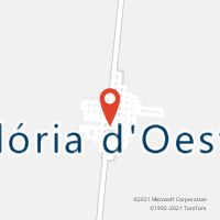 Mapa com localização da Agência AC GLORIA D OESTE