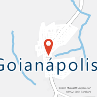Mapa com localização da Agência AC GOIANAPOLIS