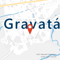 Mapa com localização da Agência AC GRAVATA