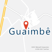 Mapa com localização da Agência AC GUAIMBE