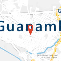 Mapa com localização da Agência AC GUANAMBI