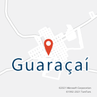 Mapa com localização da Agência AC GUARACAI