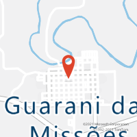 Mapa com localização da Agência AC GUARANI DAS MISSOES