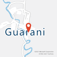 Mapa com localização da Agência AC GUARANI
