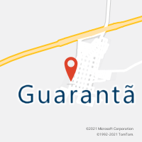 Mapa com localização da Agência AC GUARANTA