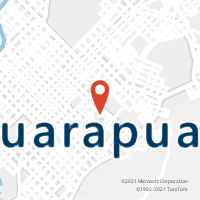 Mapa com localização da Agência AC GUARAPUAVA