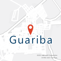 Mapa com localização da Agência AC GUARIBA