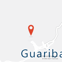 Mapa com localização da Agência AC GUARIBAS