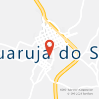 Mapa com localização da Agência AC GUARUJA DO SUL