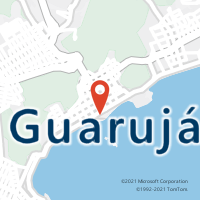 Mapa com localização da Agência AC GUARUJA