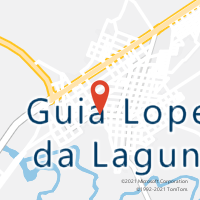 Mapa com localização da Agência AC GUIA LOPES DA LAGUNA