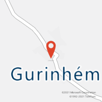 Mapa com localização da Agência AC GURINHEM