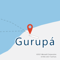 Mapa com localização da Agência AC GURUPA