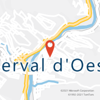 Mapa com localização da Agência AC HERVAL DO OESTE