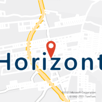 Mapa com localização da Agência AC HORIZONTE
