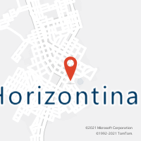 Mapa com localização da Agência AC HORIZONTINA