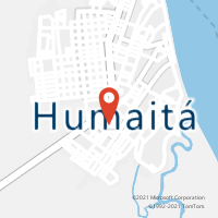 Mapa com localização da Agência AC HUMAITA