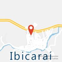 Mapa com localização da Agência AC IBICARAI