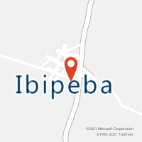 Mapa com localização da Agência AC IBIPEBA
