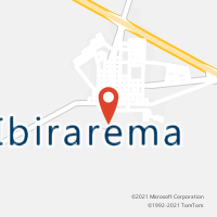 Mapa com localização da Agência AC IBIRAREMA