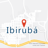Mapa com localização da Agência AC IBIRUBA