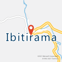Mapa com localização da Agência AC IBITIRAMA