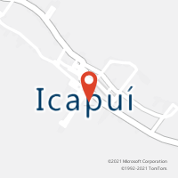 Mapa com localização da Agência AC ICAPUI