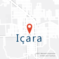 Mapa com localização da Agência AC ICARA