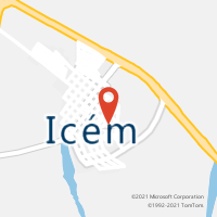Mapa com localização da Agência AC ICEM
