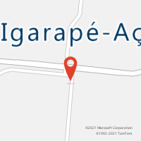 Mapa com localização da Agência AC IGARAPE ACU