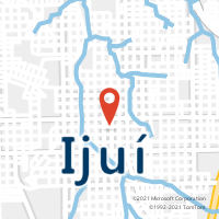 Mapa com localização da Agência AC IJUI