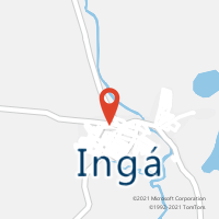 Mapa com localização da Agência AC INGA