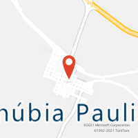 Mapa com localização da Agência AC INUBIA PAULISTA