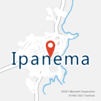 Mapa com localização da Agência AC IPANEMA
