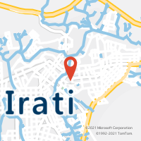 Mapa com localização da Agência AC IRATI