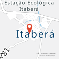 Mapa com localização da Agência AC ITABERA