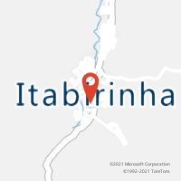 Mapa com localização da Agência AC ITABIRINHA