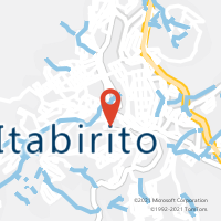 Mapa com localização da Agência AC ITABIRITO