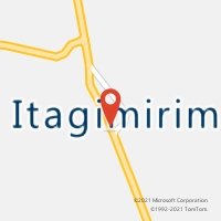 Mapa com localização da Agência AC ITAGIMIRIM