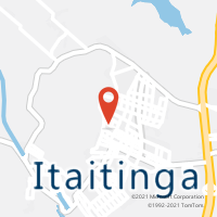 Mapa com localização da Agência AC ITAITINGA