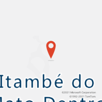 Mapa com localização da Agência AC ITAMBE DO MATO DENTRO