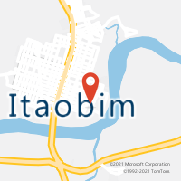 Mapa com localização da Agência AC ITAOBIM