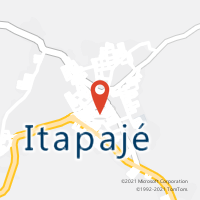 Mapa com localização da Agência AC ITAPAGE