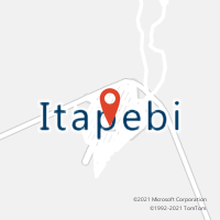 Mapa com localização da Agência AC ITAPEBI